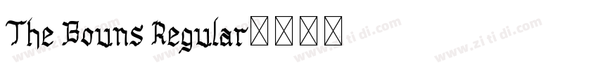 The Bouns Regular字体转换
